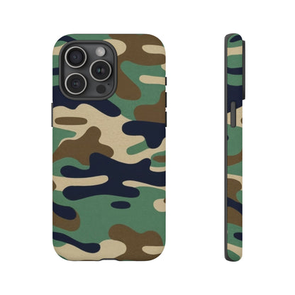 Camouflage Tough Phone Case for I phone, Samsung Galaxy and Google Pixel