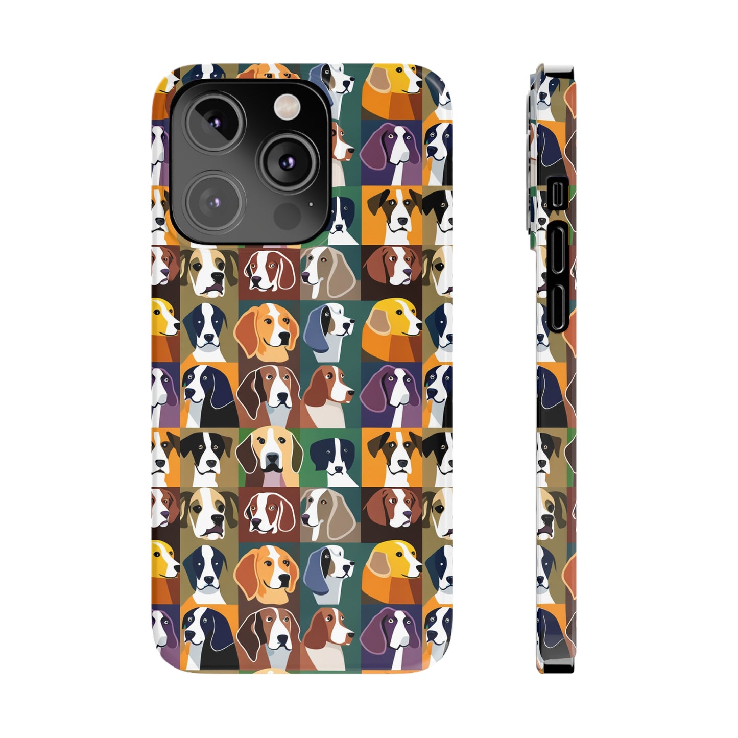 Dog Lovers Print Slim I Phone Case