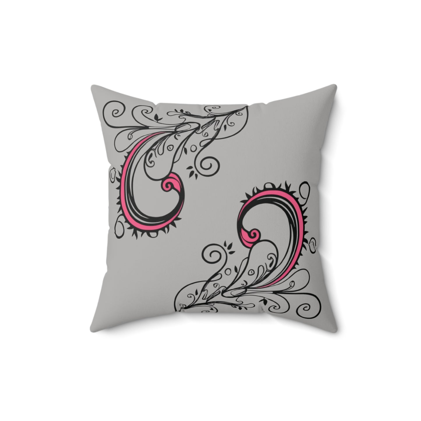 Scroll Jubilee Spun Polyester Square Pillow