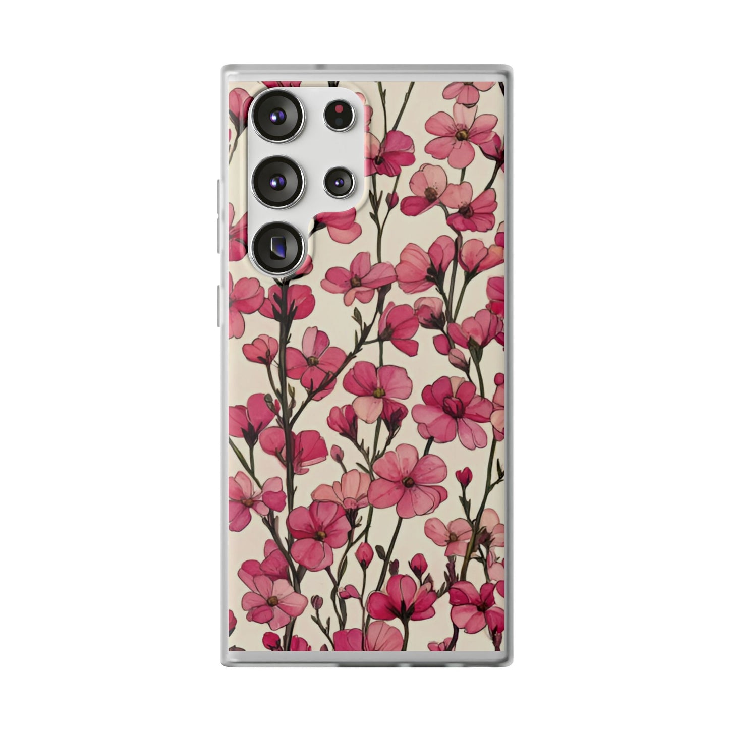 Pink Blossoms Flexi Case for Apple iphone & Samsung Galaxy - Ruppy's Creations