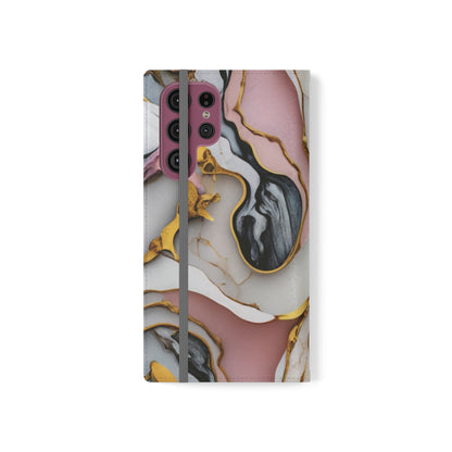 Golden Marble Folio Case