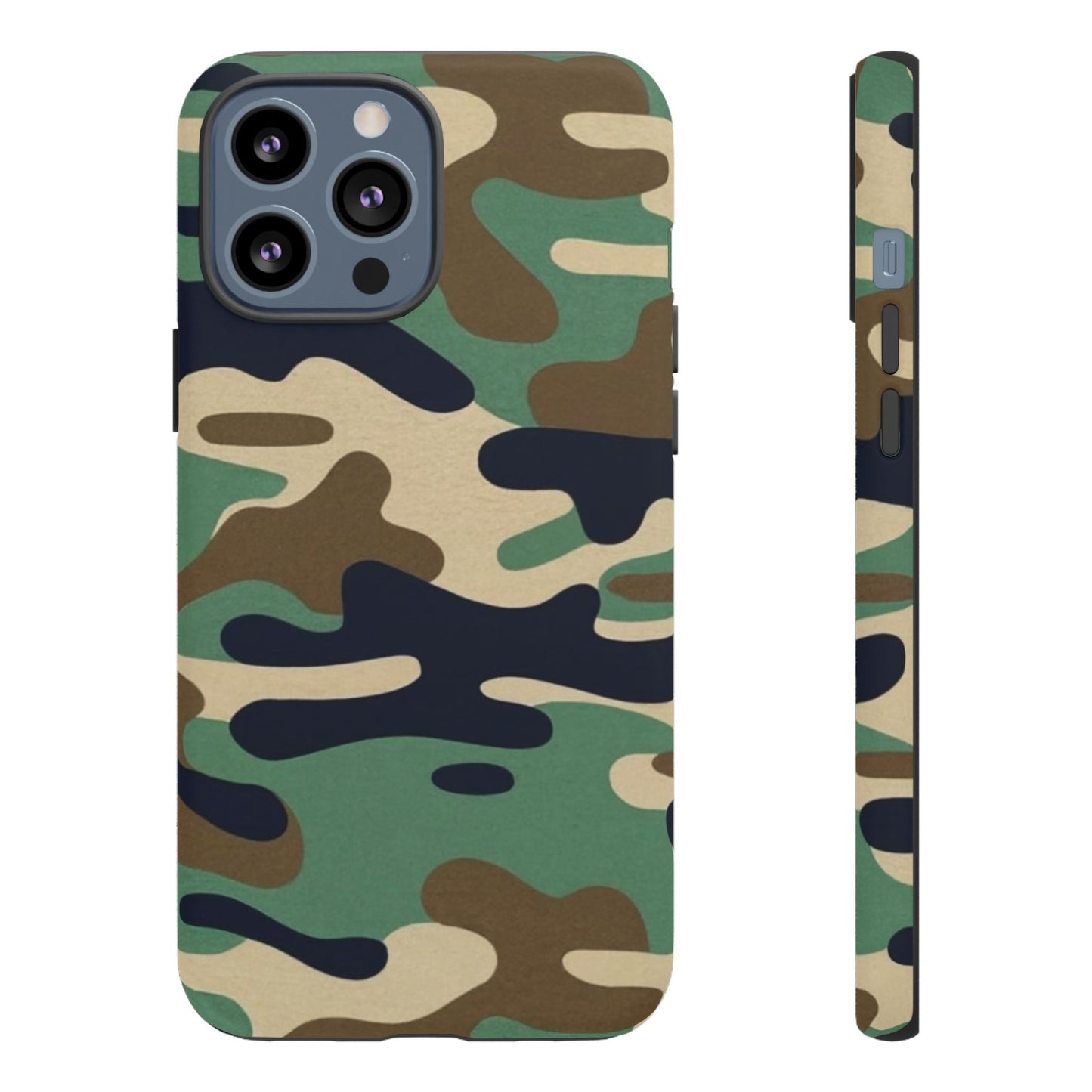 Camouflage Tough Phone Case for I phone, Samsung Galaxy and Google Pixel