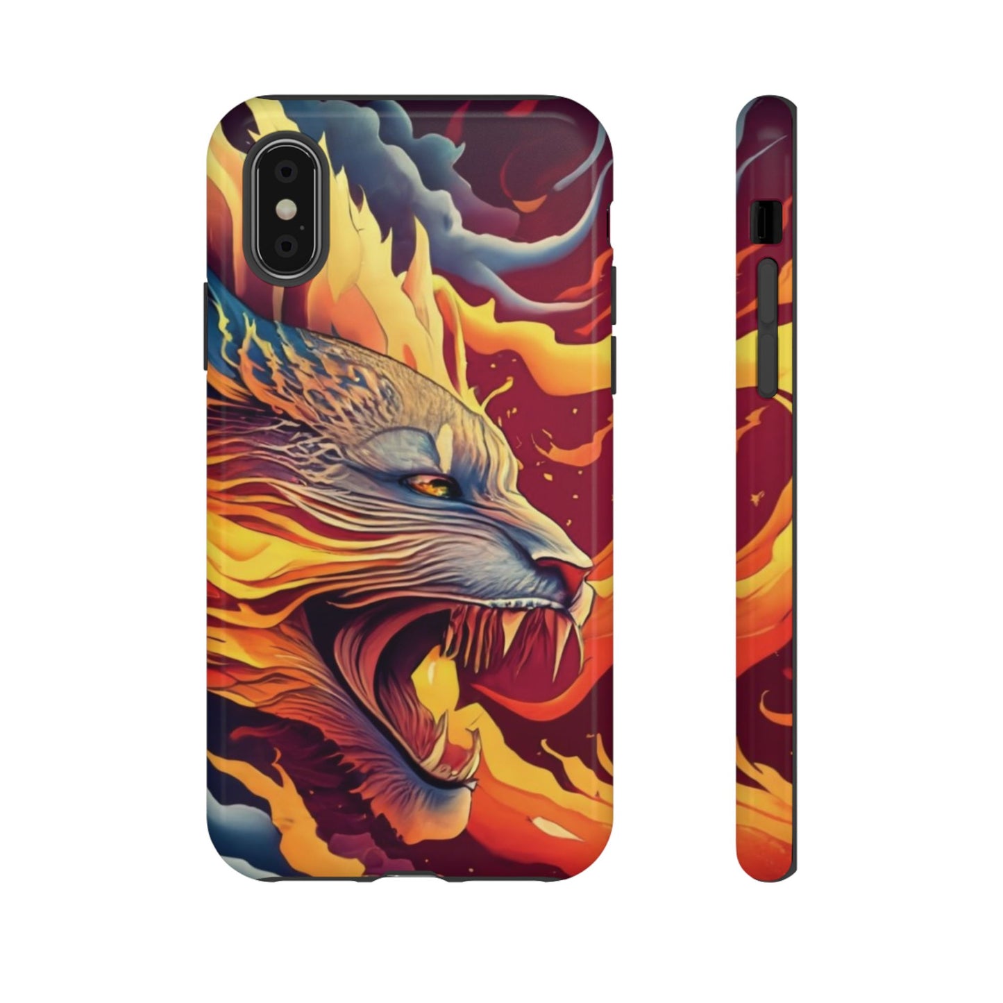 Blazing Beast Cell Phone Tough Case for I Phone, Samsung and Google Pixel