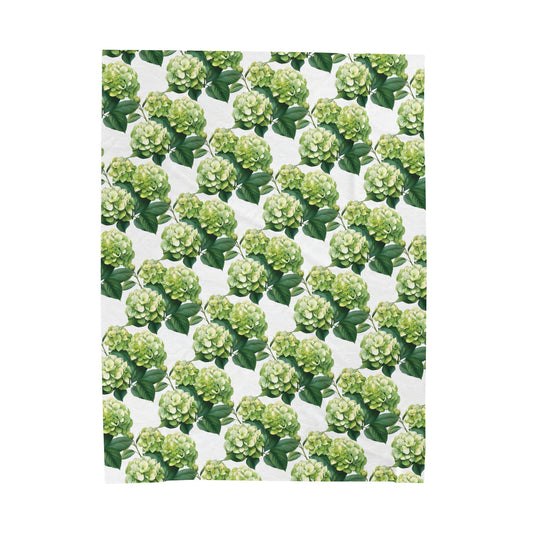 Green Hydrangea blanket