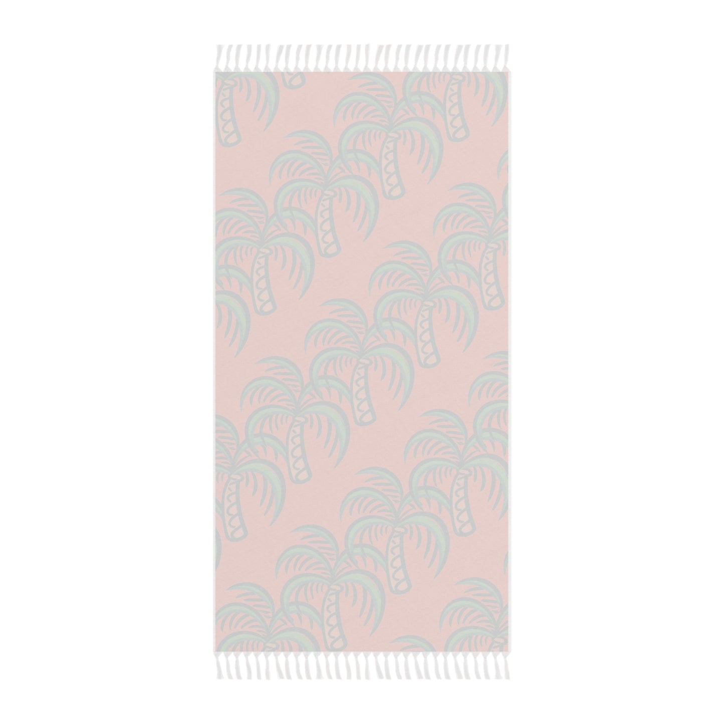 Palm Trees on Orange Boho Beach Cloth