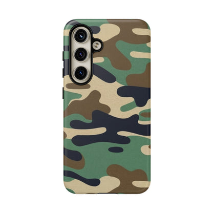 Camouflage Tough Phone Case for I phone, Samsung Galaxy and Google Pixel