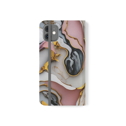 Golden Marble Folio Case