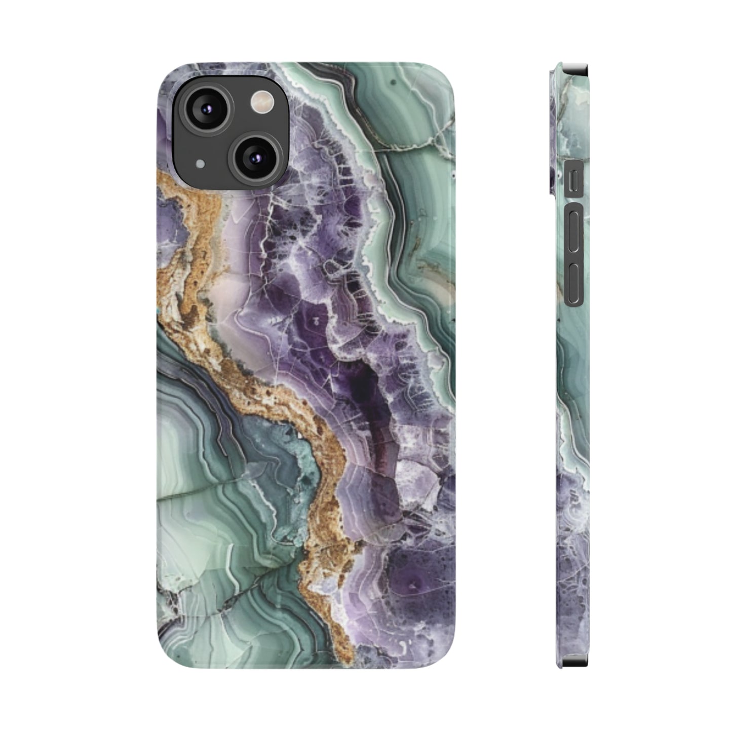 Amethyst & Jade Look Slim iPhone Case - Ruppy's Creations