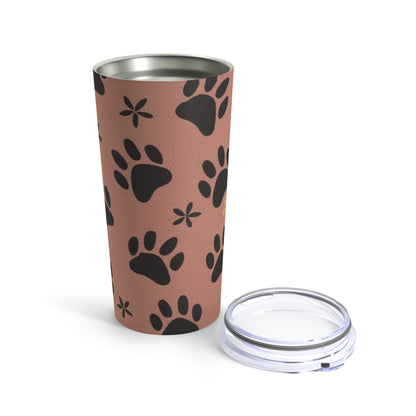 20 oz stainless steel tumbler dog lover