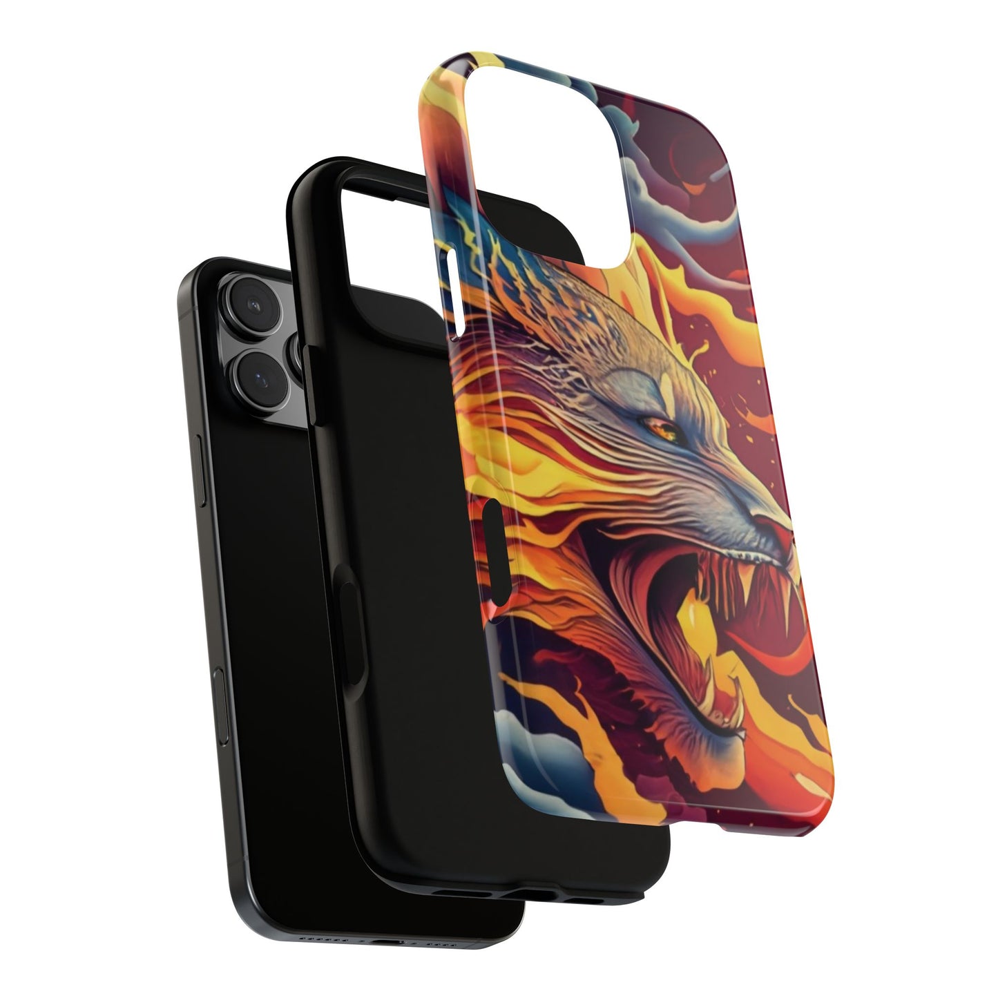 Blazing Beast Cell Phone Tough Case for I Phone, Samsung and Google Pixel