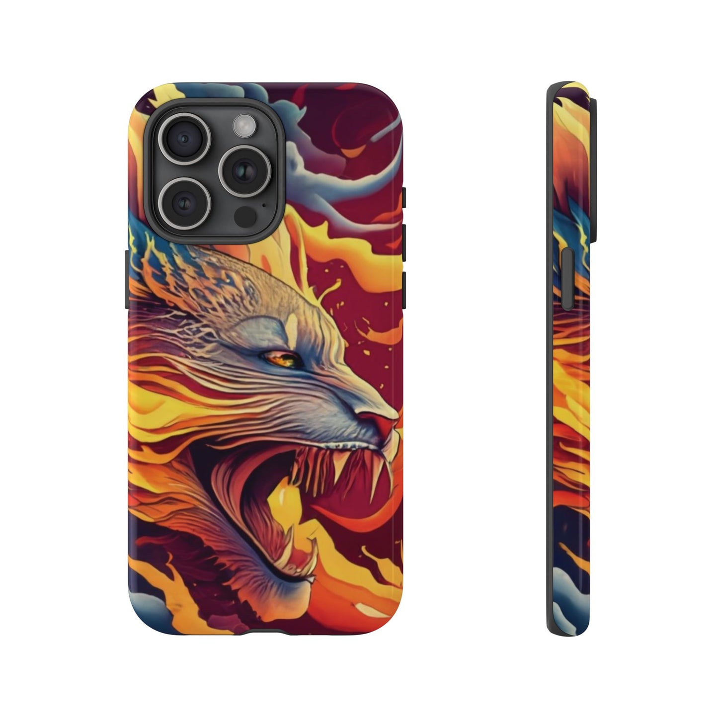 Blazing Beast Cell Phone Tough Case for I Phone, Samsung and Google Pixel