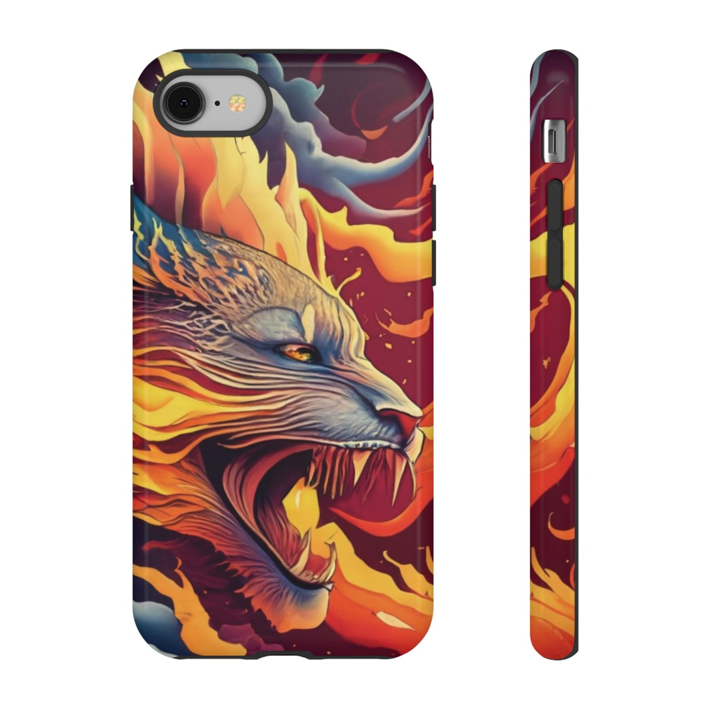 Blazing Beast Cell Phone Tough Case for I Phone, Samsung and Google Pixel