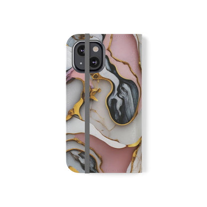 Golden Marble Folio Case