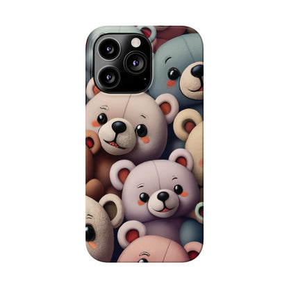 Teddy Bears I phone Slim Phone Cases