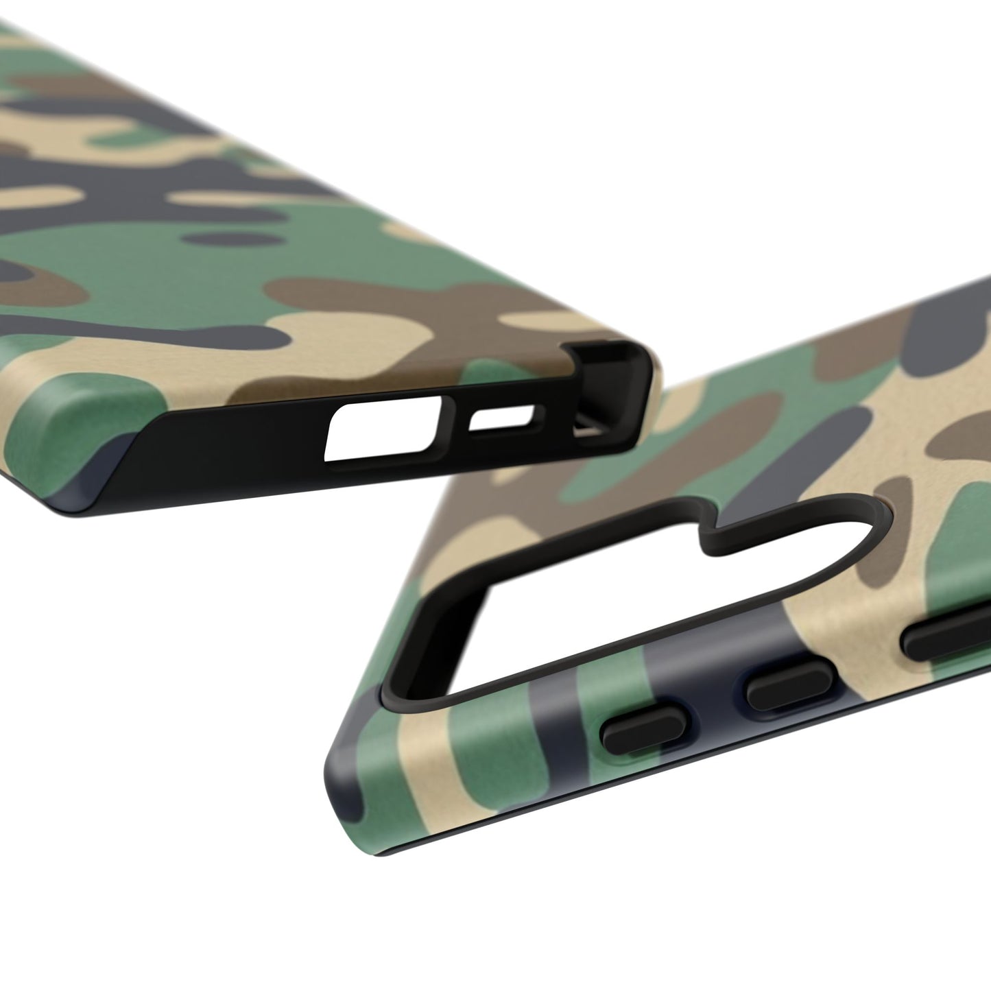 Camouflage Tough Phone Case for I phone, Samsung Galaxy and Google Pixel