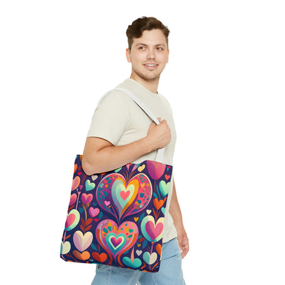 Playful Heart Tote Bag