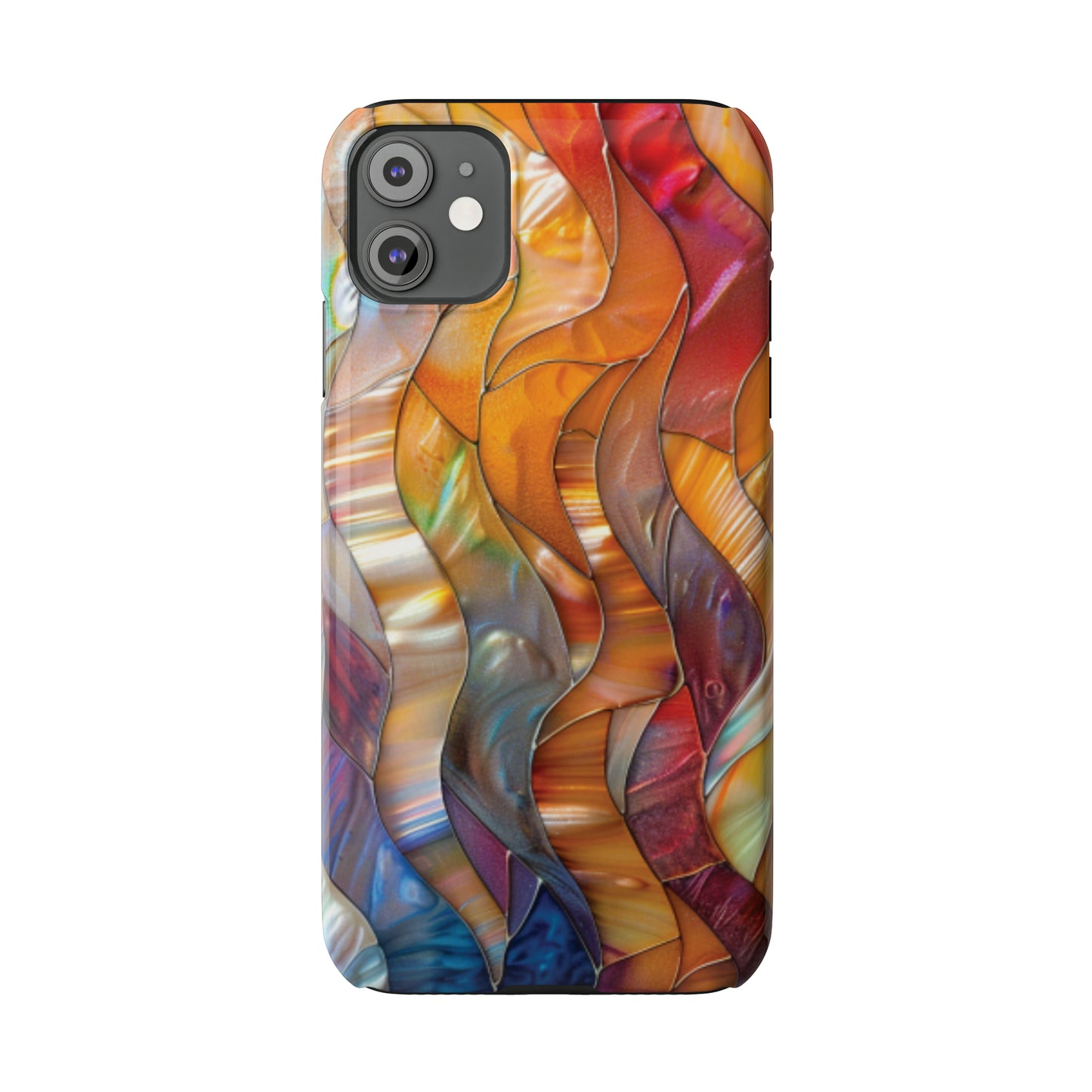 Mother of Pearl Waves Slim iPhone Case - Ruppy's Creations