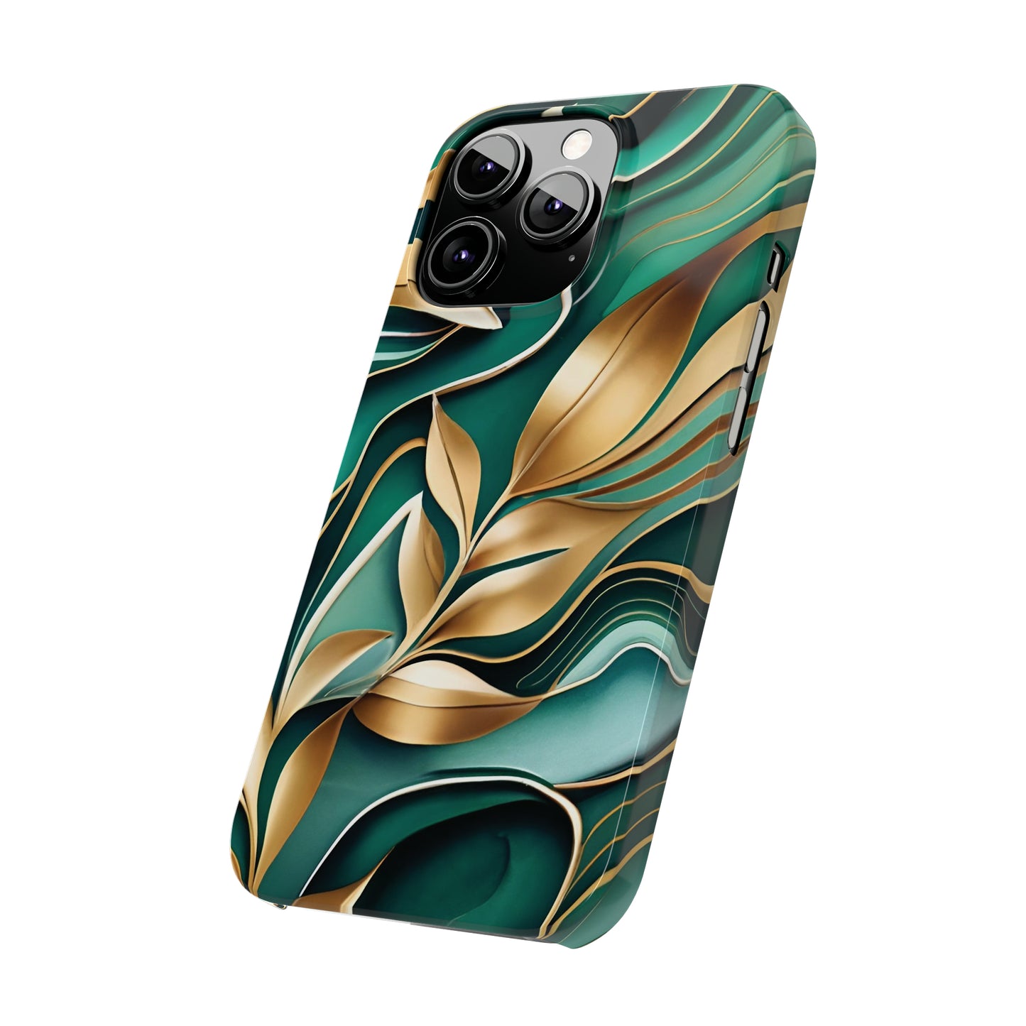 Mystic Leaf Slim Phone Case For I phone