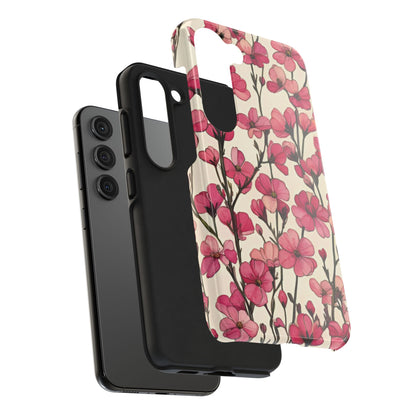 Pink Blossoms Tough Phone Case for iphone & Samsung - Ruppy's Creations