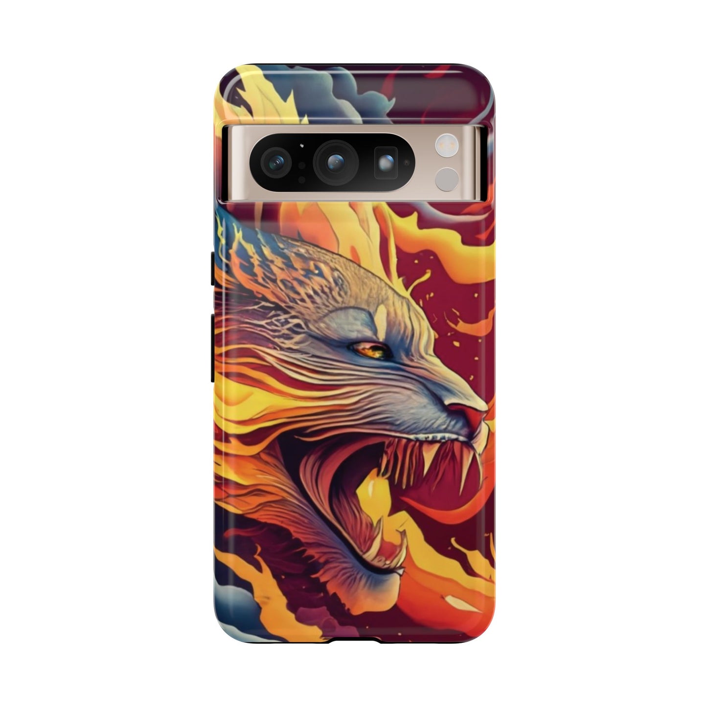 Blazing Beast Cell Phone Tough Case for I Phone, Samsung and Google Pixel