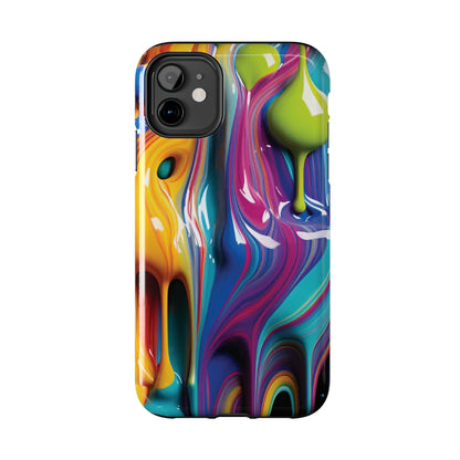 Dripping Paint Tough Phone Case For I Phone