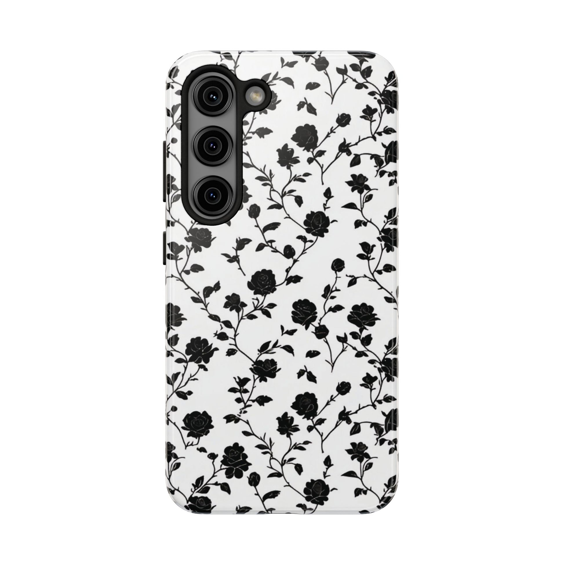 Black Rose Tough Phone Case For iphone & Samsung - Ruppy's Creations