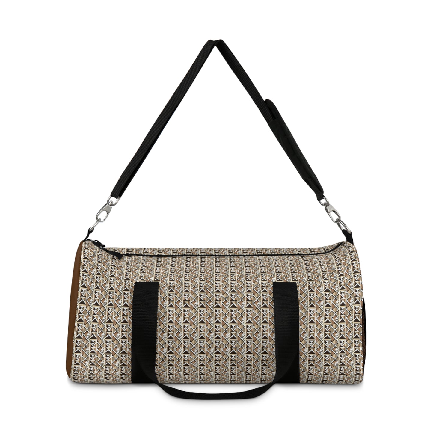 Neutral Color Pattern Duffel Bag