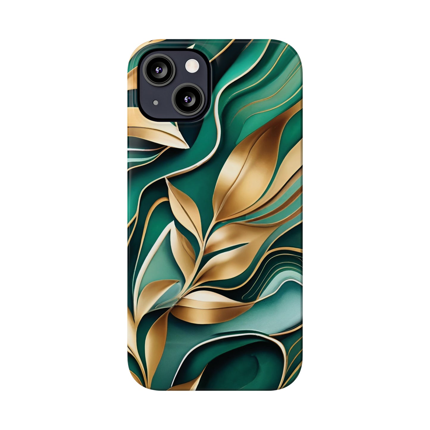 Mystic Leaf Slim Phone Case For I phone