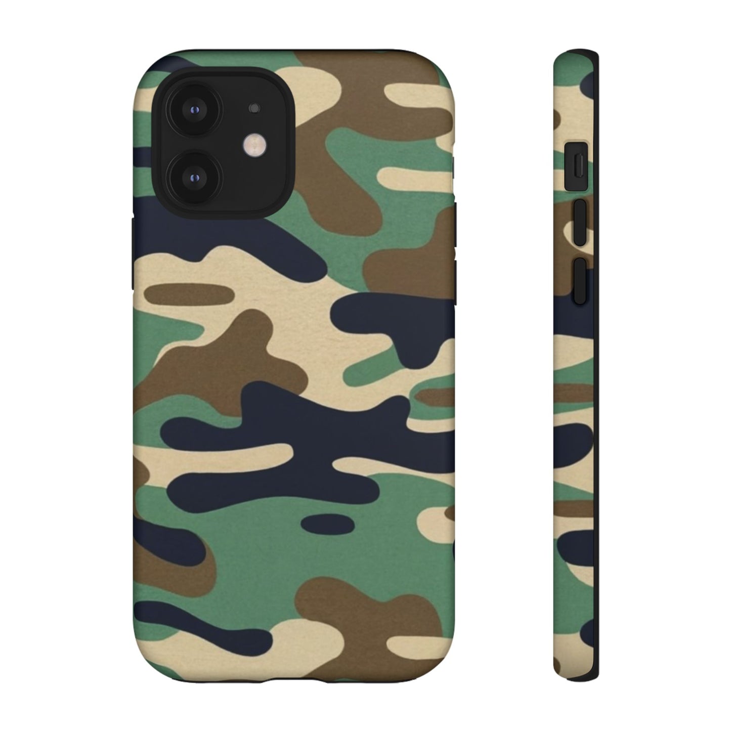 Camouflage Tough Phone Case for I phone, Samsung Galaxy and Google Pixel