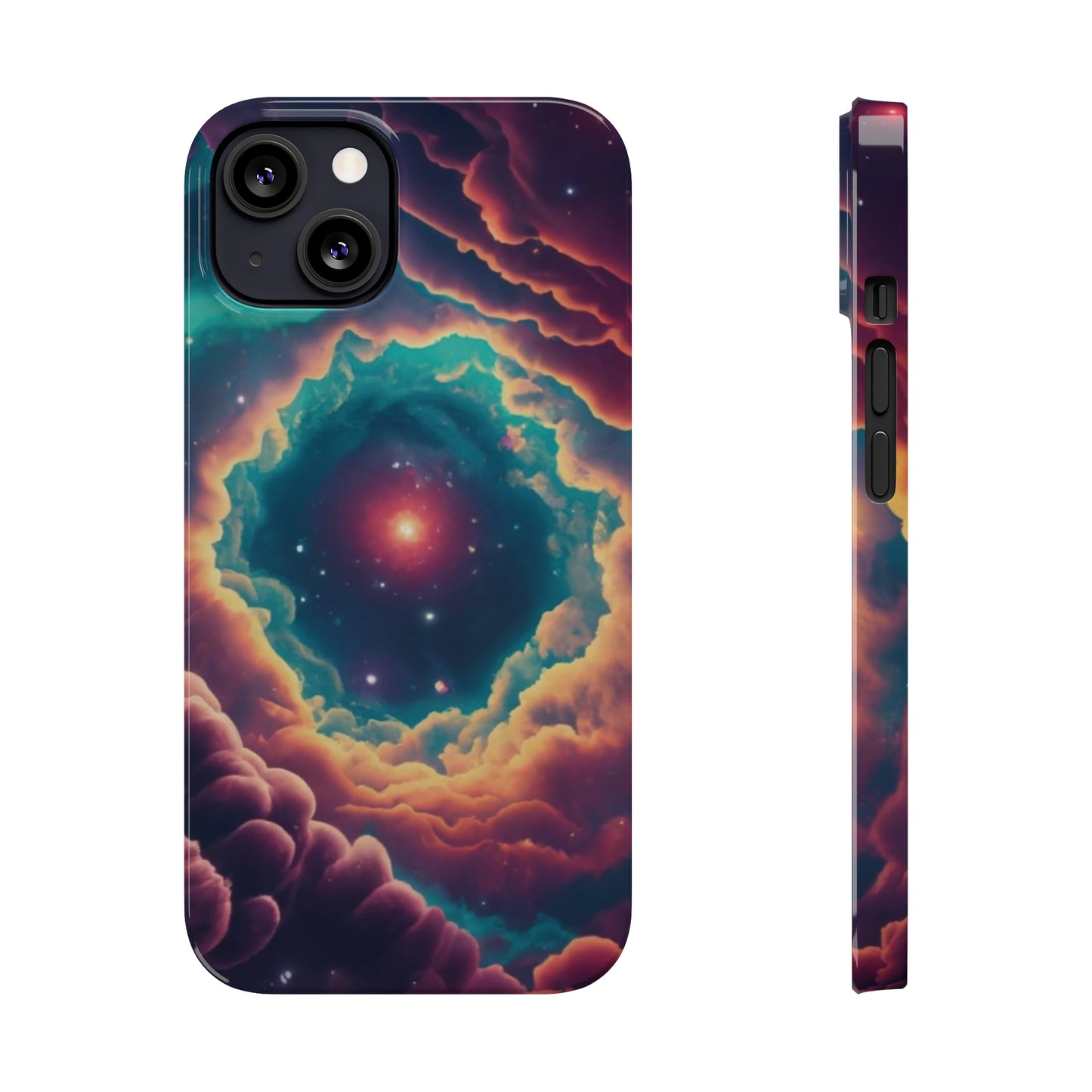 Space Nebula Slim Phone Case For I-phone