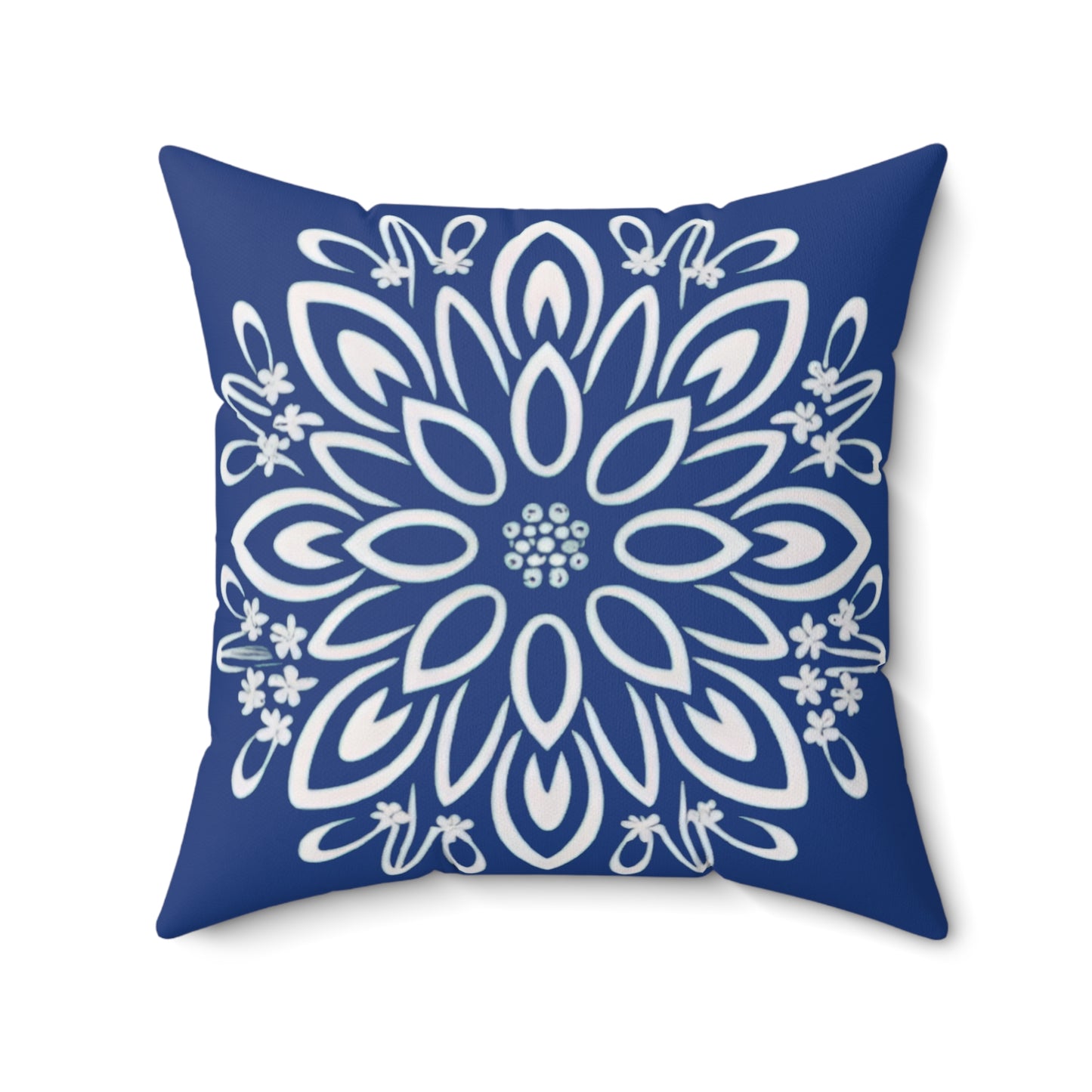 Floral Dreams Spun Polyester Square Pillow