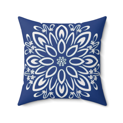 Floral Dreams Spun Polyester Square Pillow