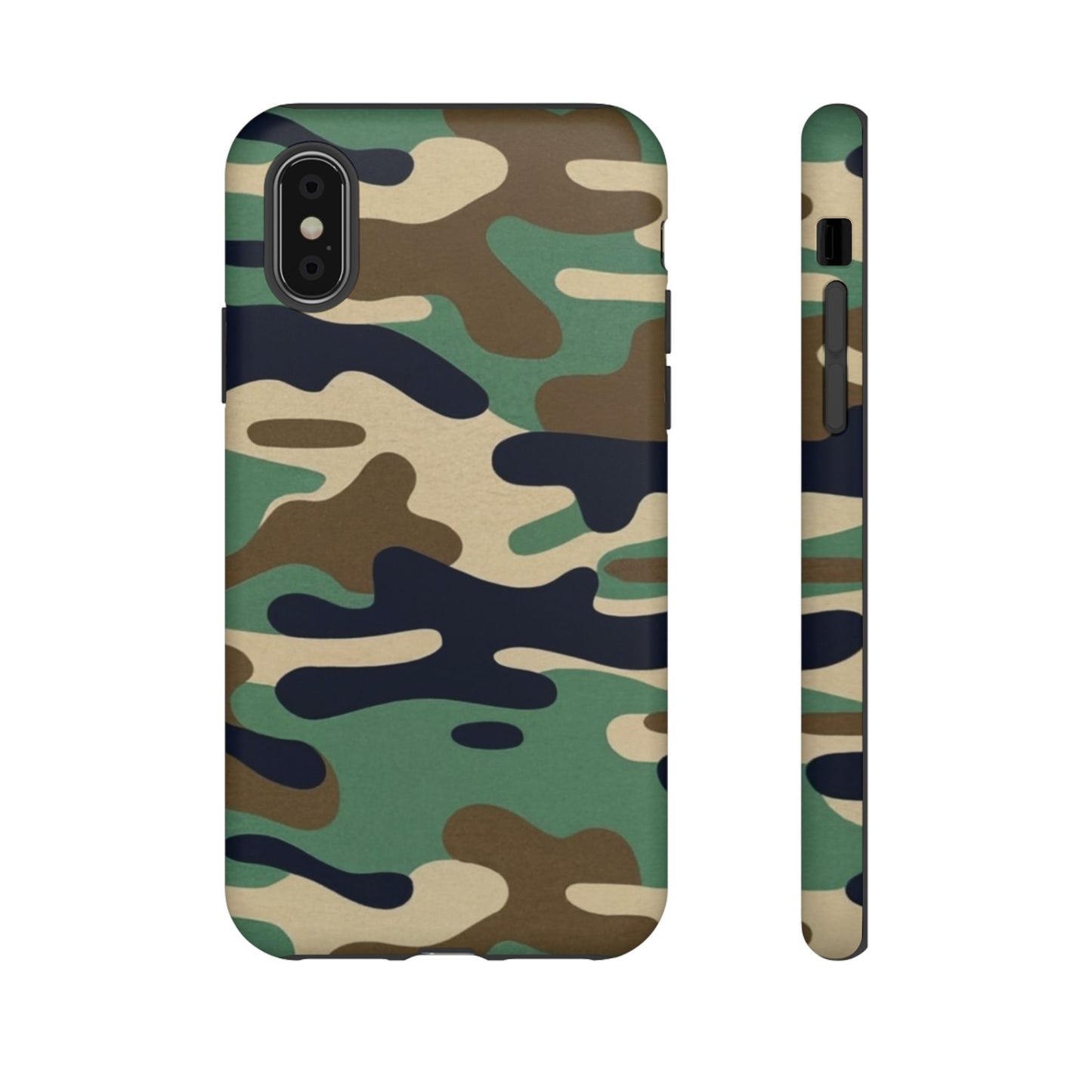 Camouflage Tough Phone Case for I phone, Samsung Galaxy and Google Pixel