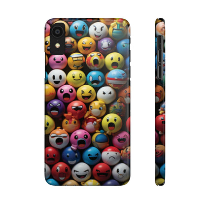 Emoji fun Slim Phone Cases