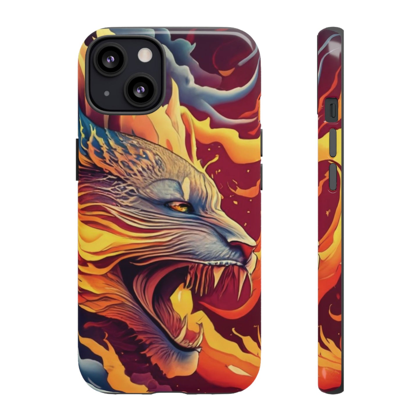 Blazing Beast Cell Phone Tough Case for I Phone, Samsung and Google Pixel