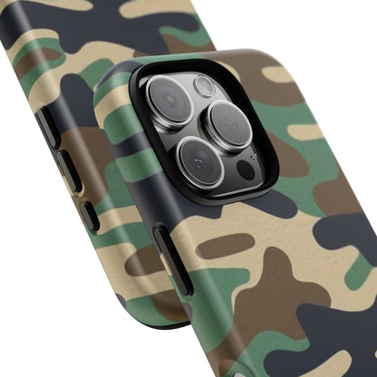 Camouflage Tough Phone Case for I phone, Samsung Galaxy and Google Pixel