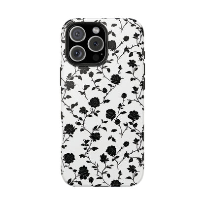 Black Rose Tough Phone Case For iphone & Samsung - Ruppy's Creations