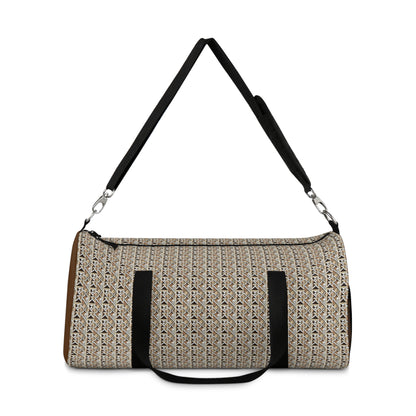 Neutral Color Pattern Duffel Bag