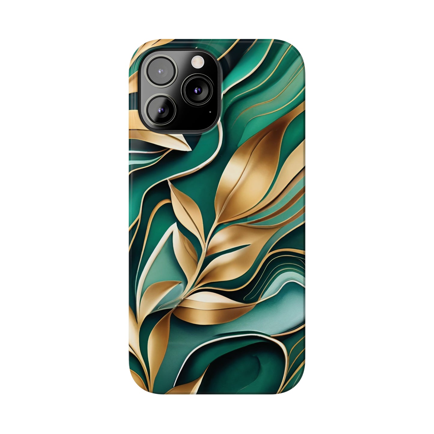 Mystic Leaf Slim Phone Case For I phone