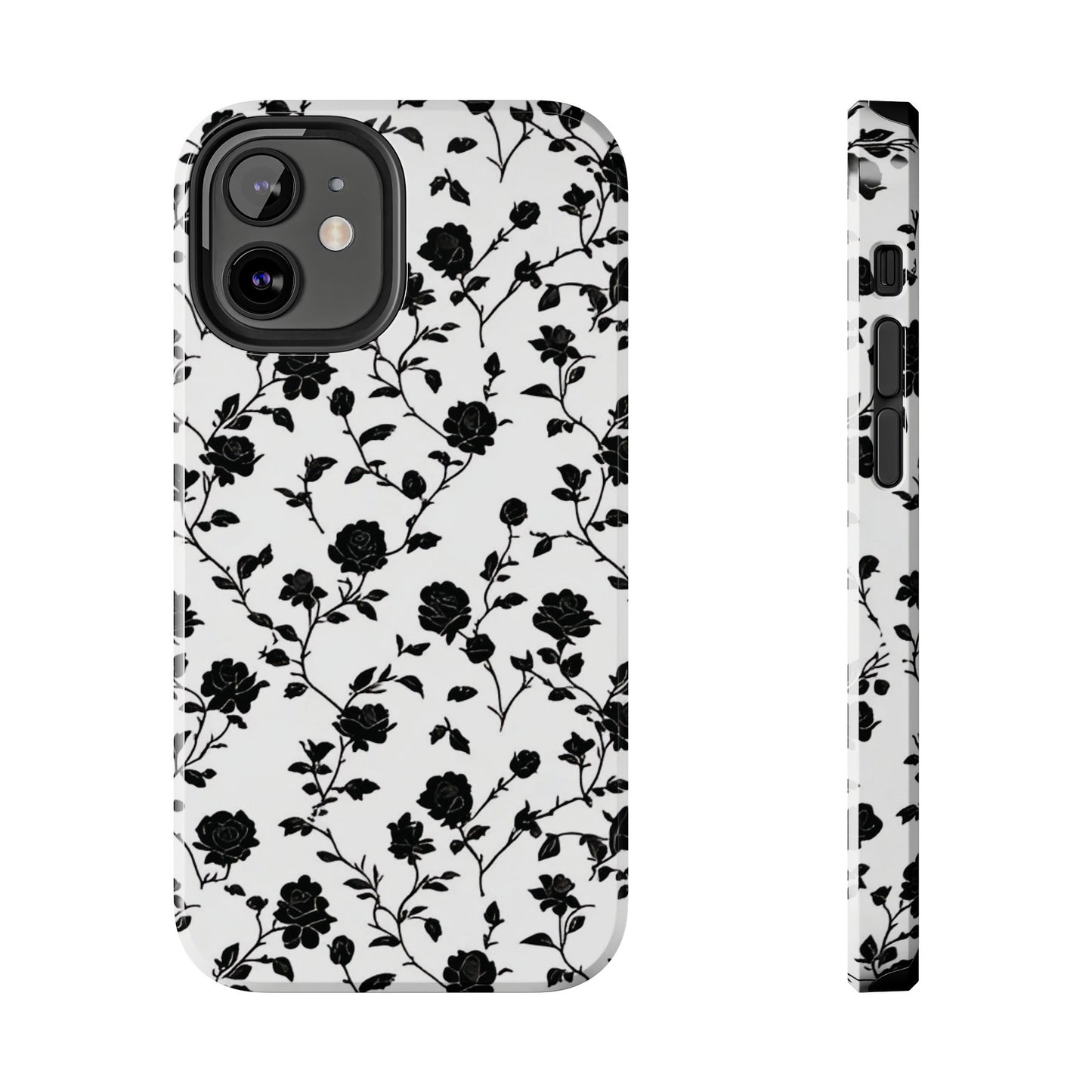 Black Rose Tough Phone Case For iphone & Samsung - Ruppy's Creations