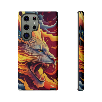 Blazing Beast Cell Phone Tough Case for I Phone, Samsung and Google Pixel