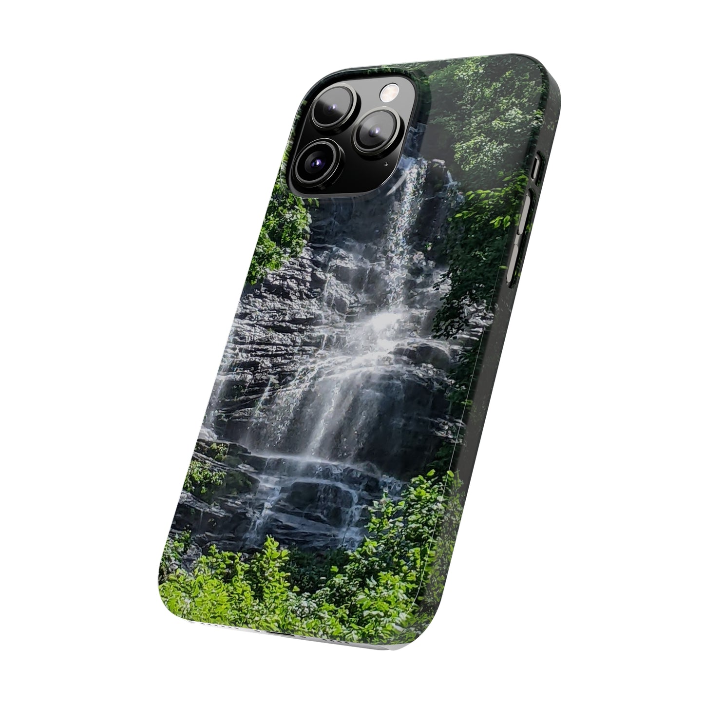 I Phone Waterfall Print Slim Phone Case