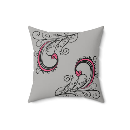 Scroll Jubilee Spun Polyester Square Pillow