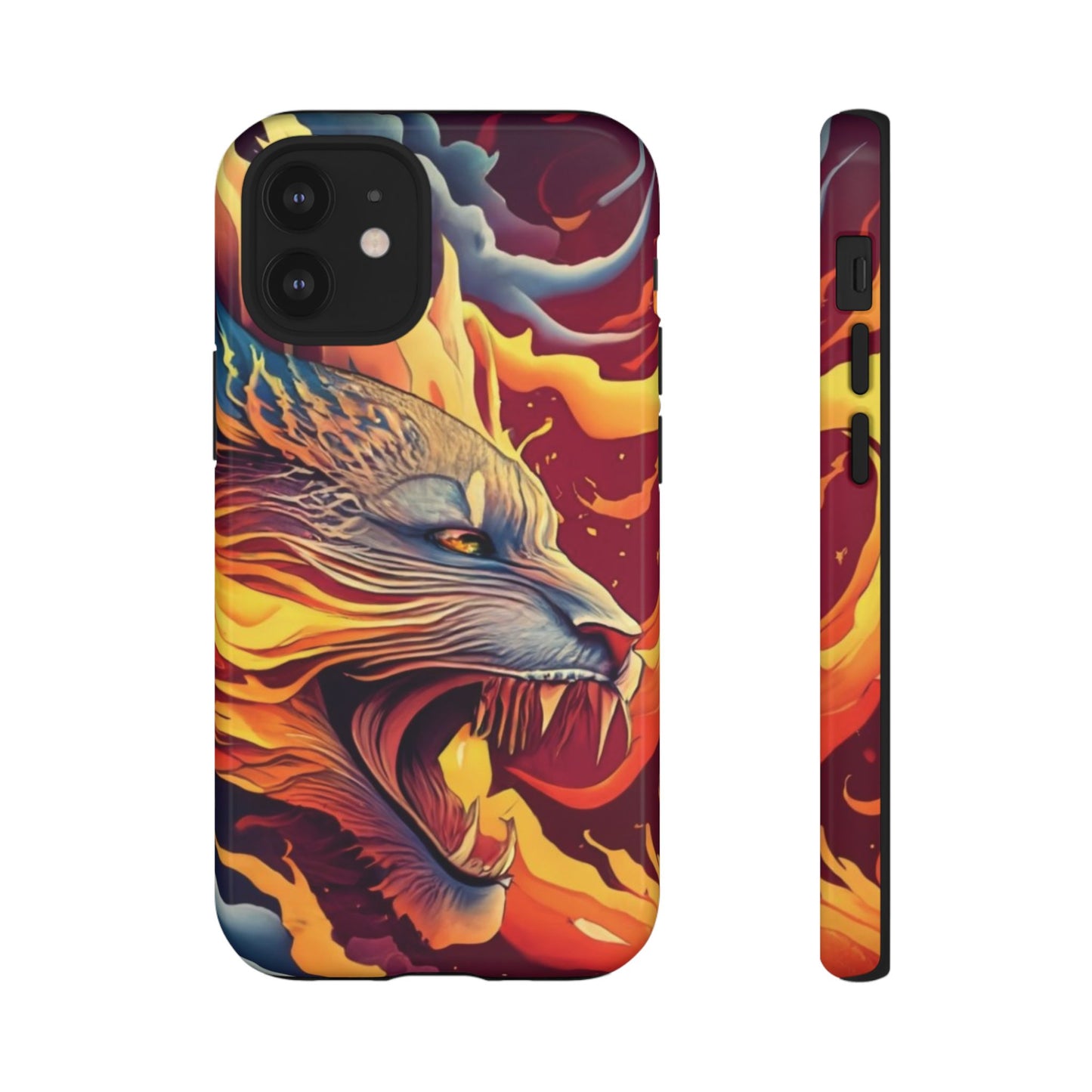 Blazing Beast Cell Phone Tough Case for I Phone, Samsung and Google Pixel