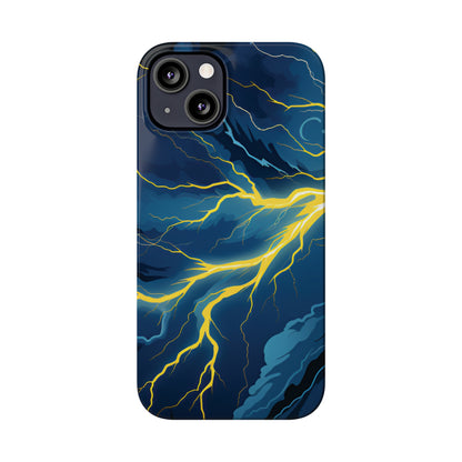 Lightning Strikes Slim Phone Cases