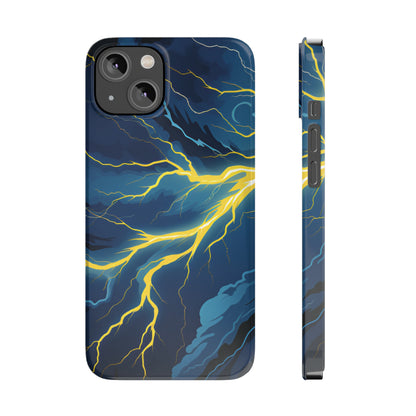 Lightning Strikes Slim Phone Cases