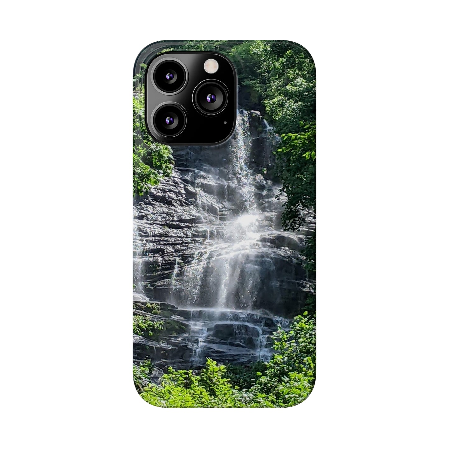 I Phone Waterfall Print Slim Phone Case