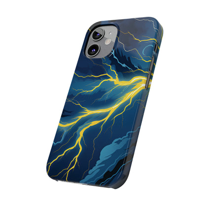 Lightning Strikes Slim Phone Cases