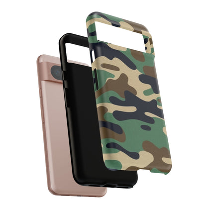 Camouflage Tough Phone Case for I phone, Samsung Galaxy and Google Pixel