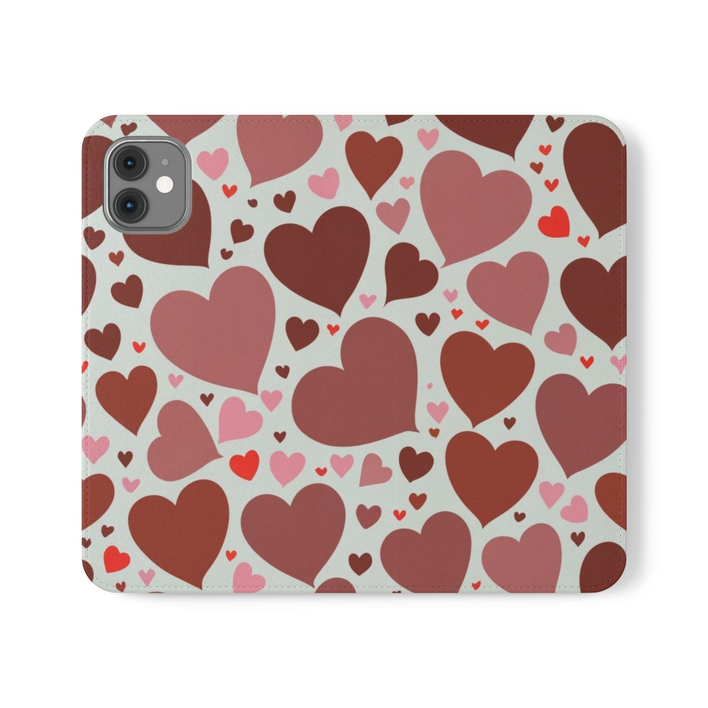 Hearts Folio Phone Case